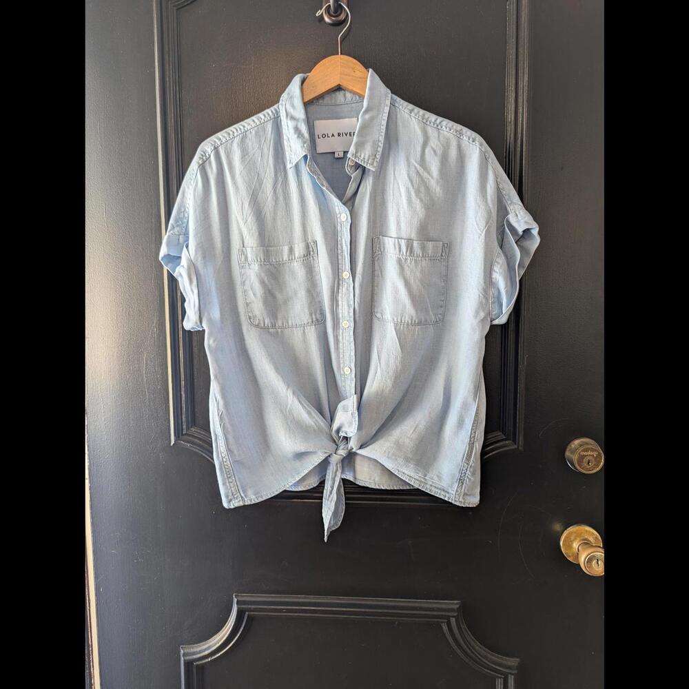 Lola River Chambray Top - Large - NWOT